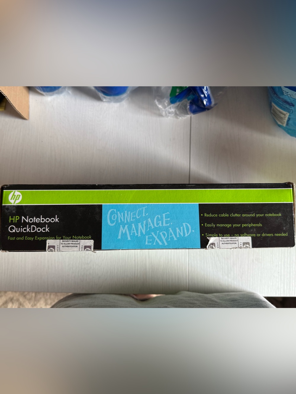HP Green Black Blue Laptop QuickDock Box - Picture 4 of 7